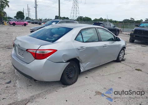 2014 Toyota Corolla L z USA, uszkodzony, nr VIN 5YFBURHE6EP117788